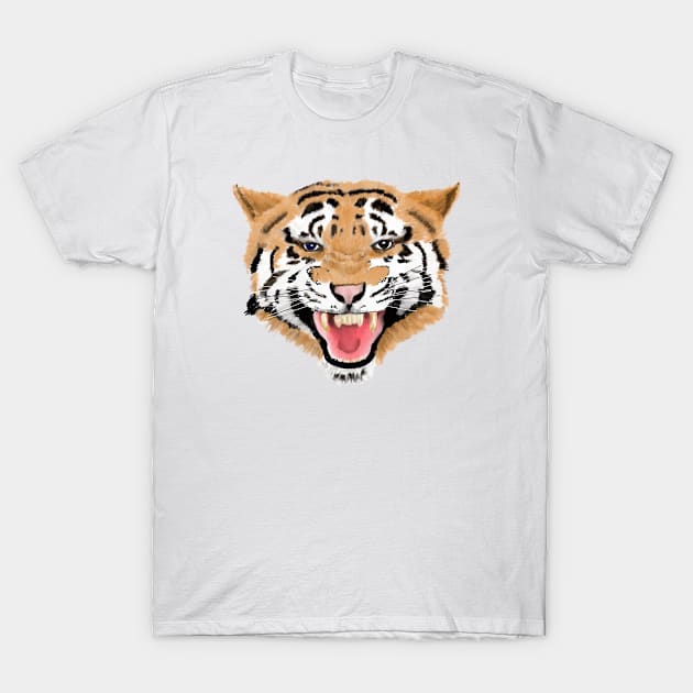 Tiger Art T-Shirt by denip